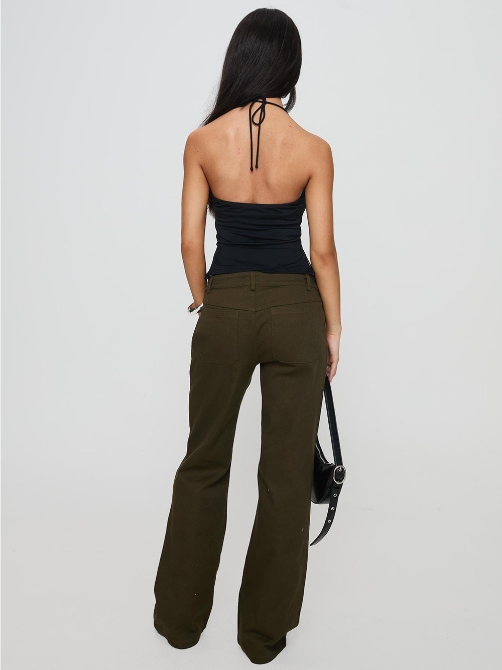 Princess Polly Benicale Low Rise Cargo Pants Olive - Picture 4 of 10